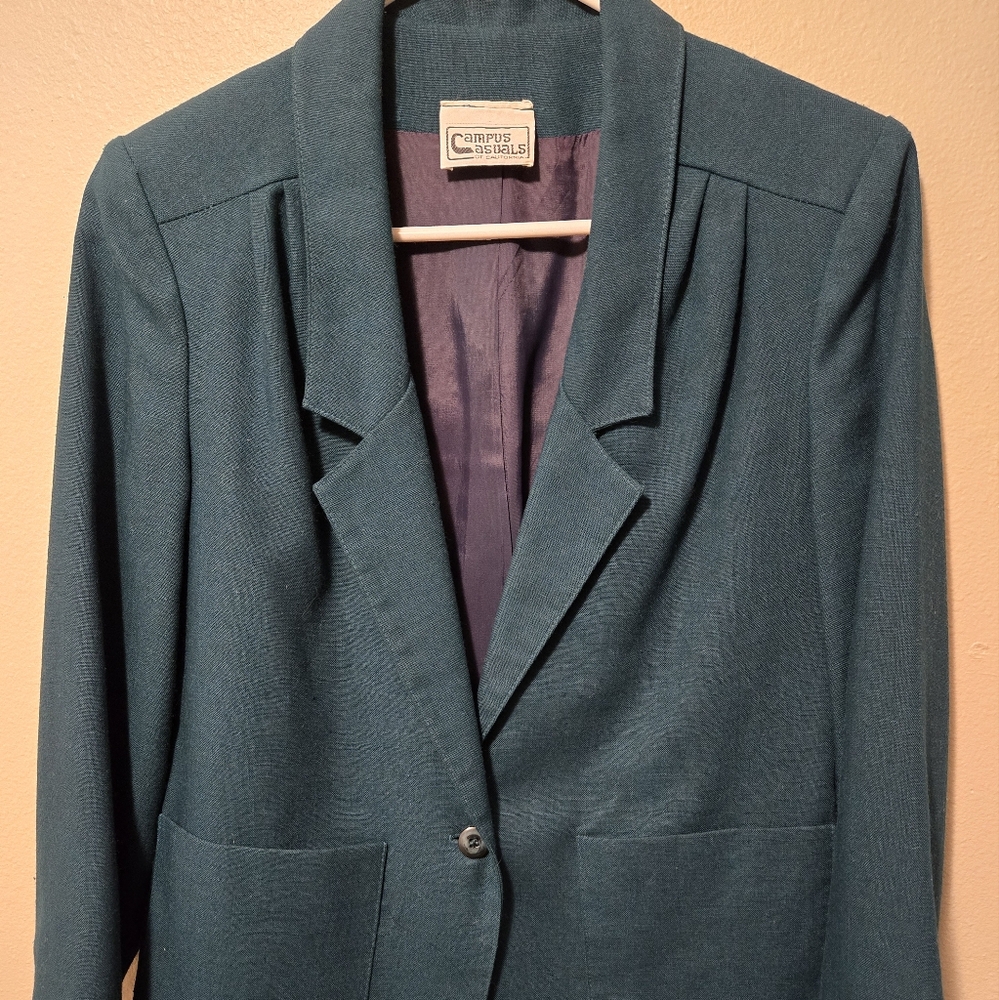 Campus Casuals - Womens Blazer Suit Jacket - Size 8 Or Medium